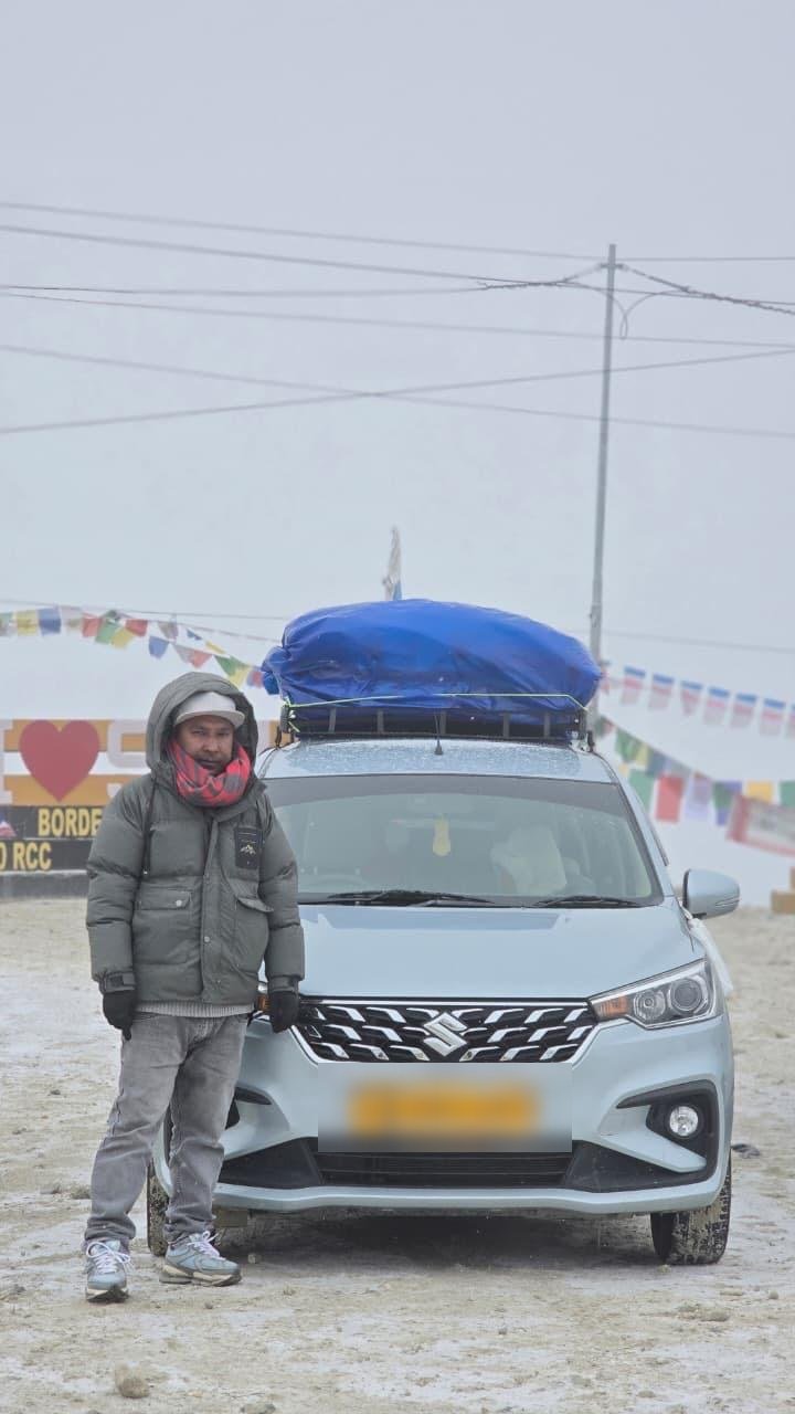 Ertiga taxi with local driver at Sela Pass